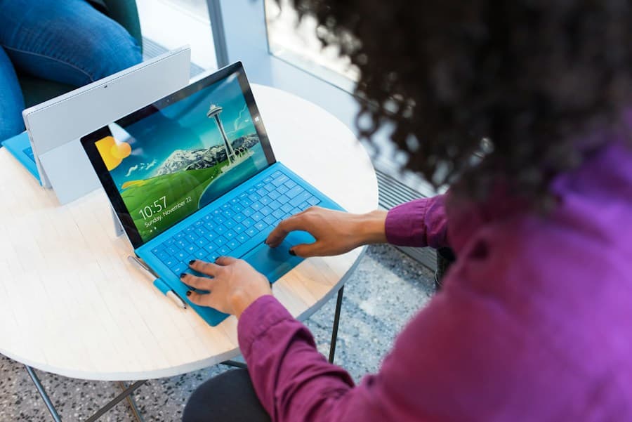Women collaborating on technology projects